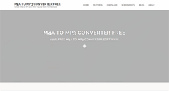 Desktop Screenshot of m4a-to-mp3-converter.net