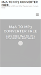 Mobile Screenshot of m4a-to-mp3-converter.net