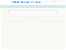 Tablet Screenshot of m4a-to-mp3-converter.com